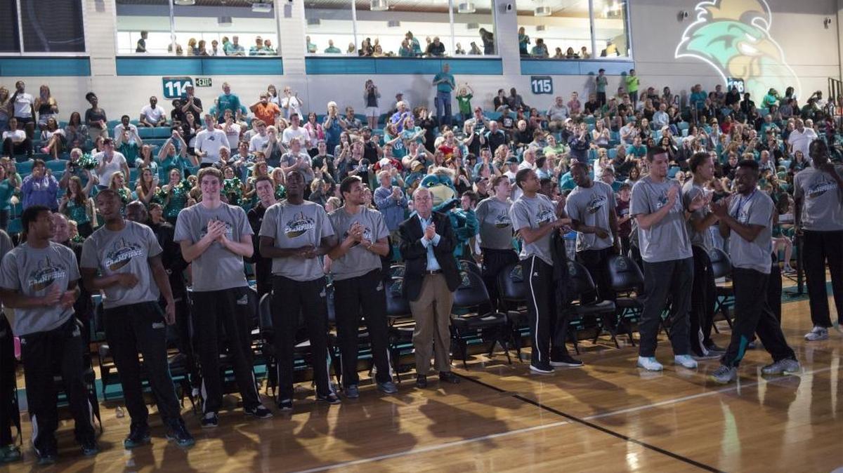
In lieu of Coastal Carolina’s move to the Sun Belt Conference in 2016, the Big South basketball tournaments will not be played at the HTC Center in March.
