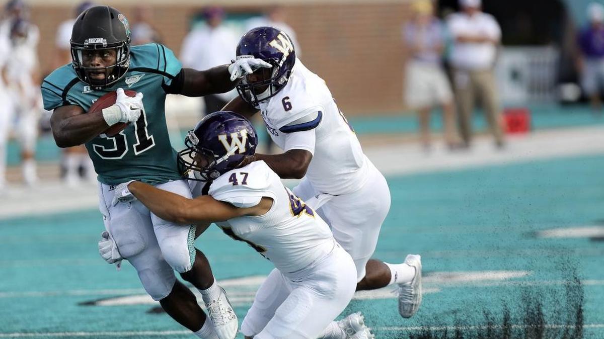 Coastal Carolina running back DeAngelo Henderson potentially has a decision to make about his future as a Chanticleer.