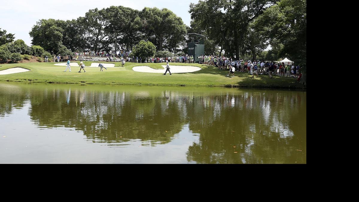 
The 18th green at The Dunes Golf and Beach Club.

