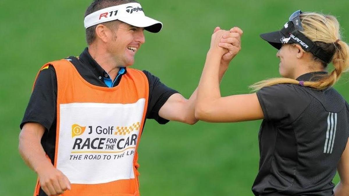 Lorcan Morris with LPGA Tour golfer Sydnee Michaels.
