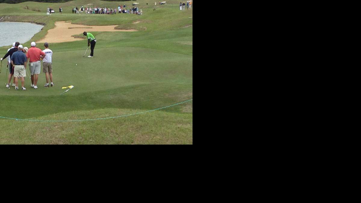 
Sterling Sharpe on No. 6 during the Monday After the Masters event on April 13.
