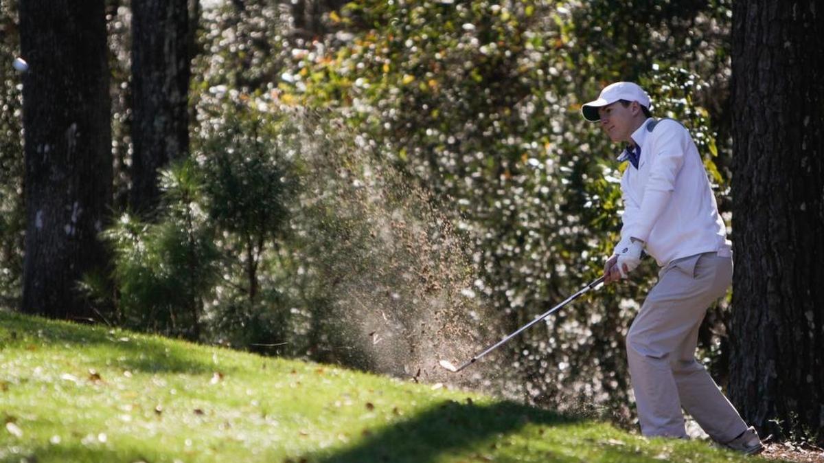 Avery Price chips from the rough during the first round of the inaugural Dustin Johnson World Junior Golf Championship on Saturday at TPC of Myrtle Beach.