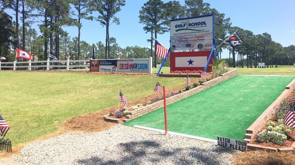 The River Oaks Golf Club driving range has been named The American Veterans Memorial Driving Range and there was a ceremony on Armed Forces Day last Saturday as part of a fundraising tournament for The Folds of Honor Foundation.