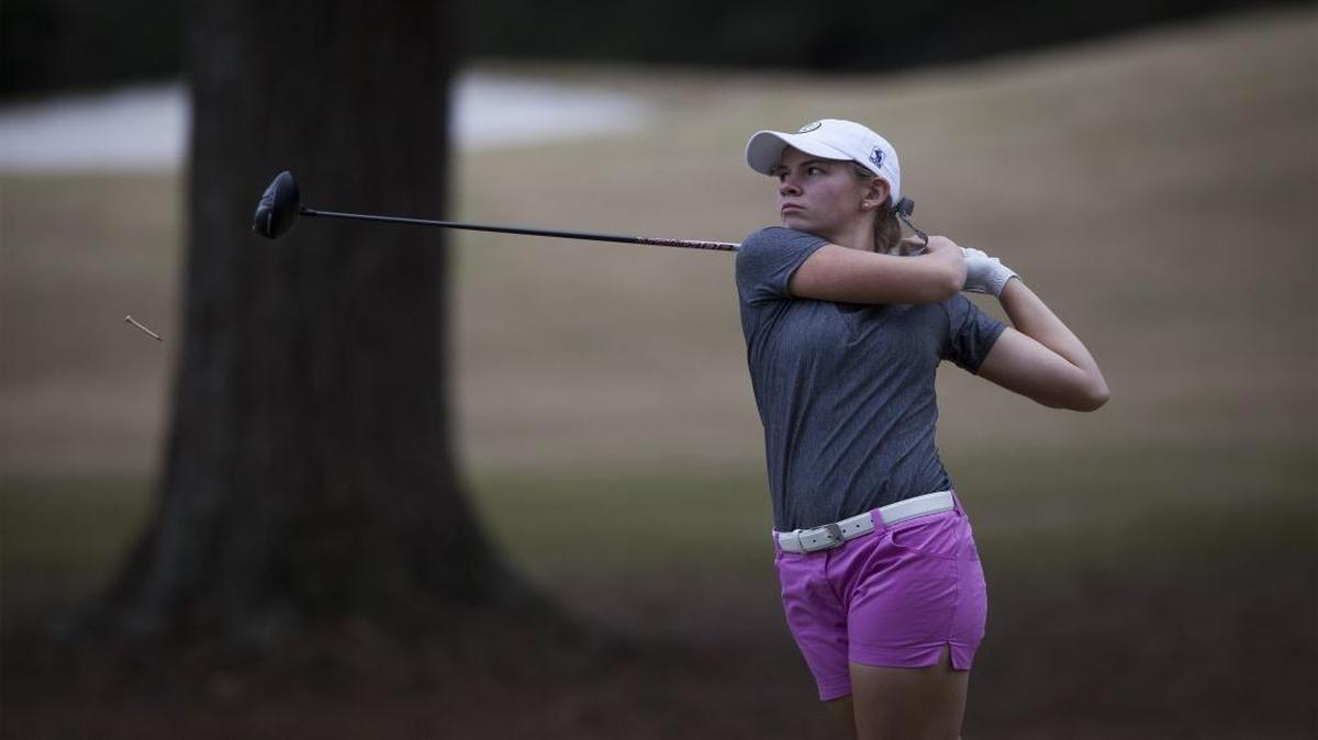 Smith Knaffle of Murrells Inlet hits a tee shot en route to winning the 26th annual Charles Tilghman Junior Championship last year at the Surf Golf and Beach Club in North Myrtle Beach.