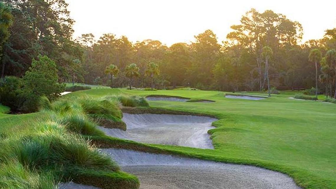 The second hole at Atlantic Dunes at Sea Pines Resort in Hilton Head Island