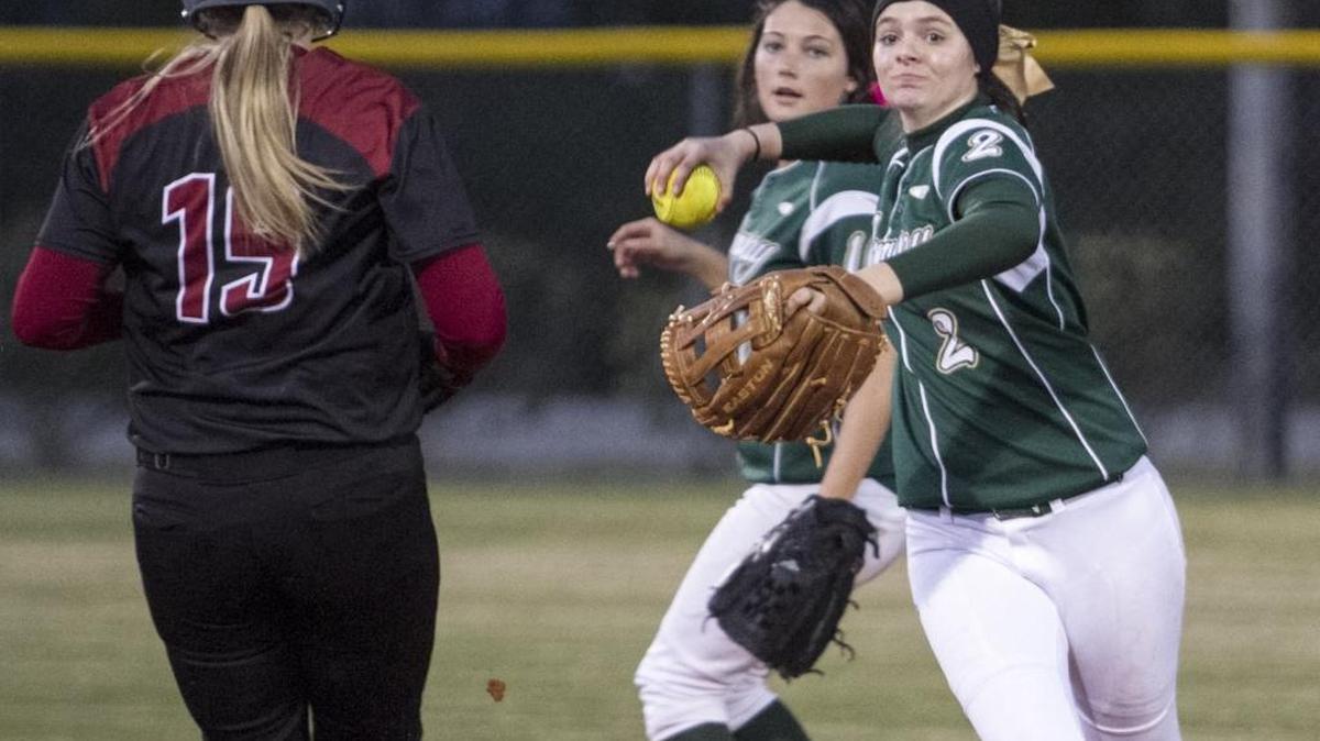 Conway’s Taylor Richardson turns a double play during a game this past season.