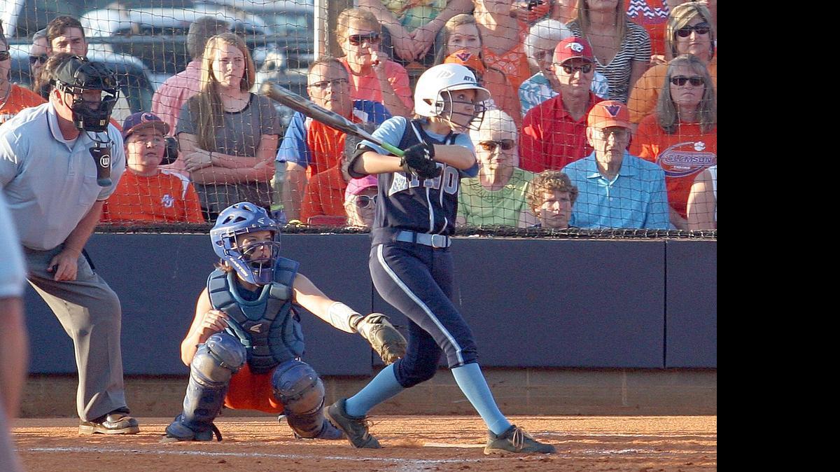 
Aynor softball bats during their state title win over Andrew Jackson.

