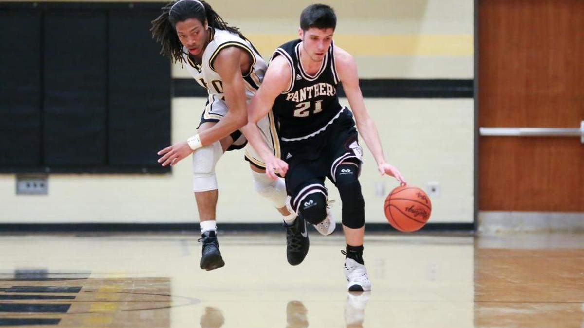 Irmo’s Noah Jenkins (left) pressures Carolina Forest’s Duane Moss during Tuesday’s game.