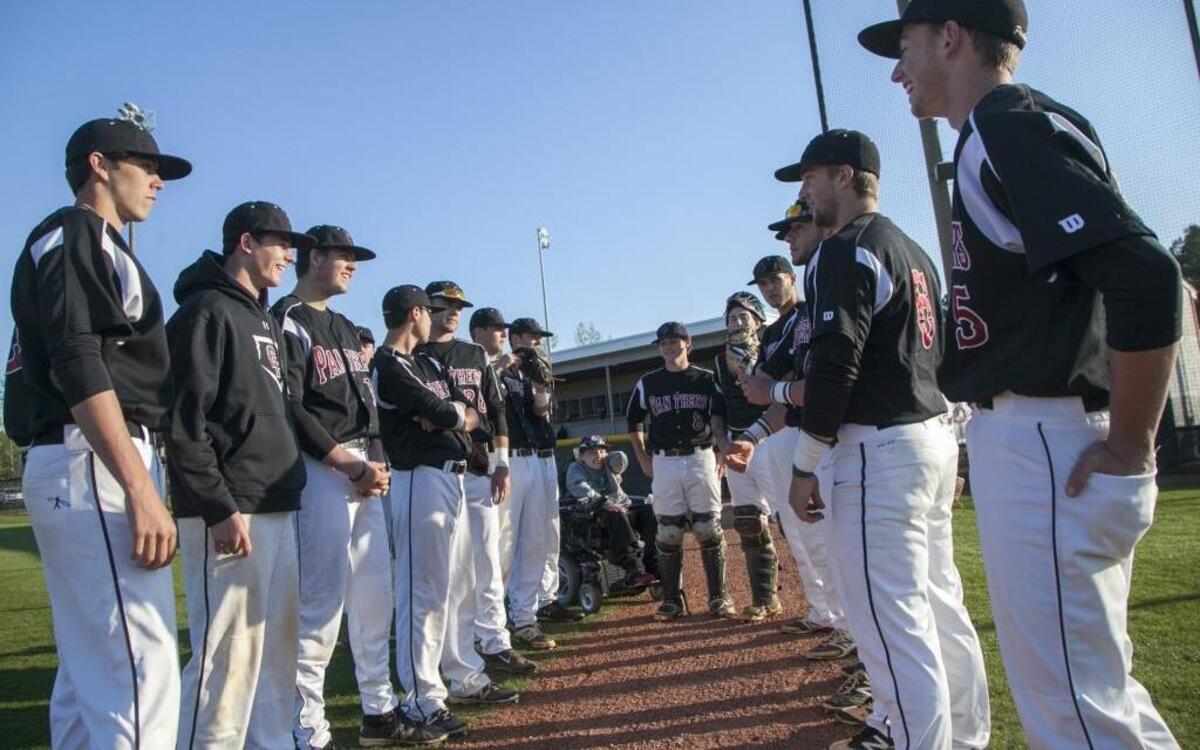 Carolina Forest baseball players chat it up prior to a recent game. The Panthers were voted No. 1 in the state’s top classification on Tuesday.