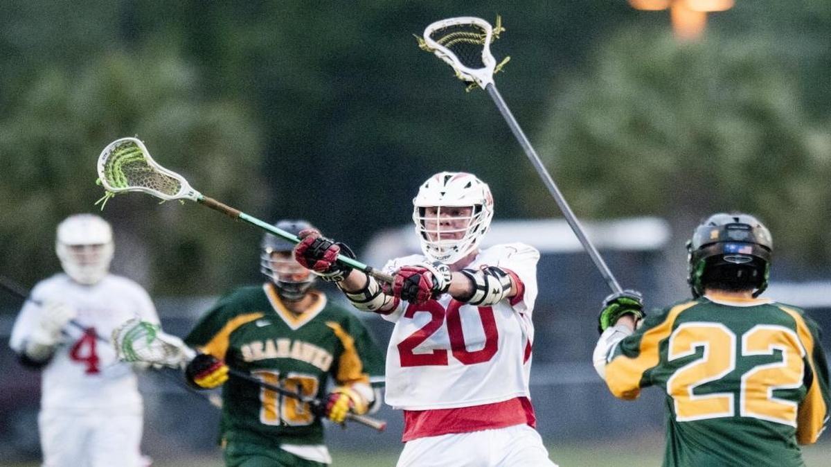 Waccamaw's Brandon Ahalt takes a shot against Myrtle Beach in the teams’ first round playoff matchup.