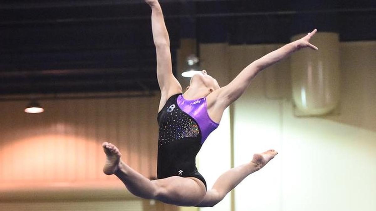 
Pawleys Island’s Caroline Warren competes in the Women’s Junior Olympic Level 9 Eastern Championship last weekend in Osceola, Fla.

