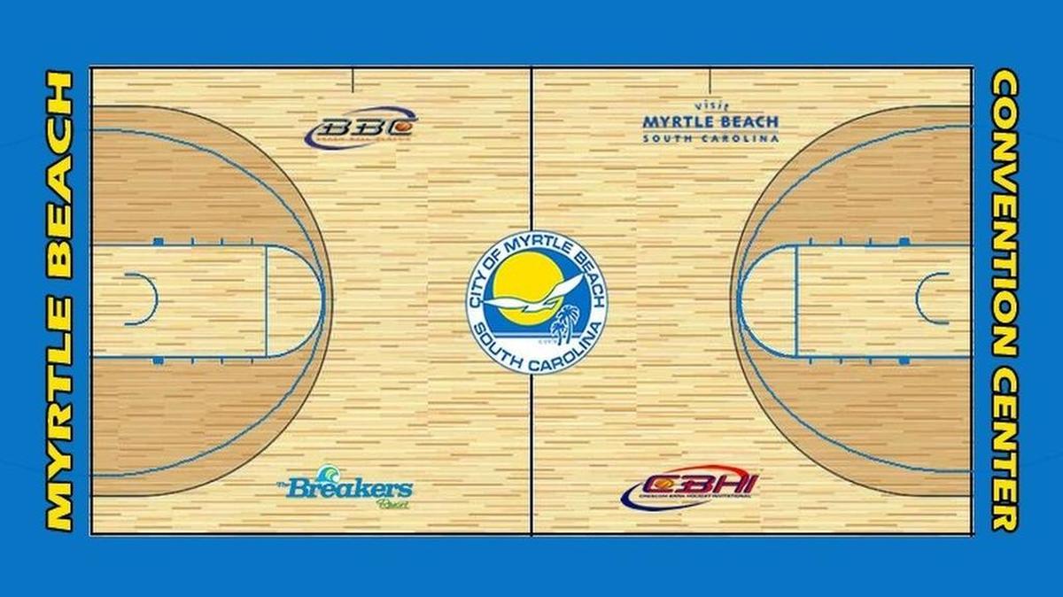 A new floor debuted for this year’s Beach Ball Classic, replacing the signature one used over the past 30 years.
