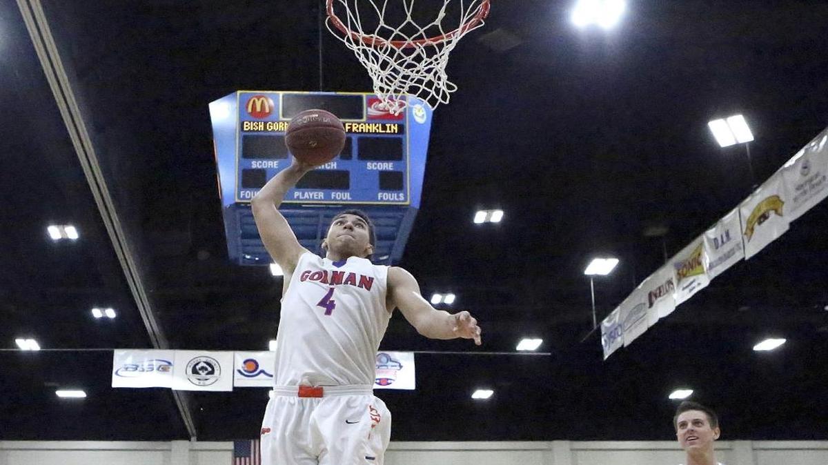 Bishop Gorman’s Chase Jeter rises to slam one home during the 2014 Beach Ball Classic won by the Gaels. Bishop Gorman returns to Myrtle Beach this holiday season, the Nevada powerhouse headlining a star-studded field for this year’s event.