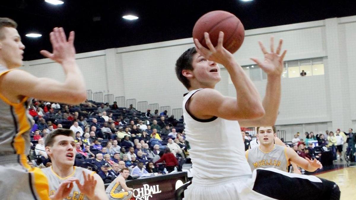 
Providence's Grayson Allen (1) shows off some moves in the game with Moeller during the 33rd annual Beach Ball Classic at the Myrtle Beach Convention Center on Saturday, Dec. 28, 2013. The 2015 field was announced Monday.
