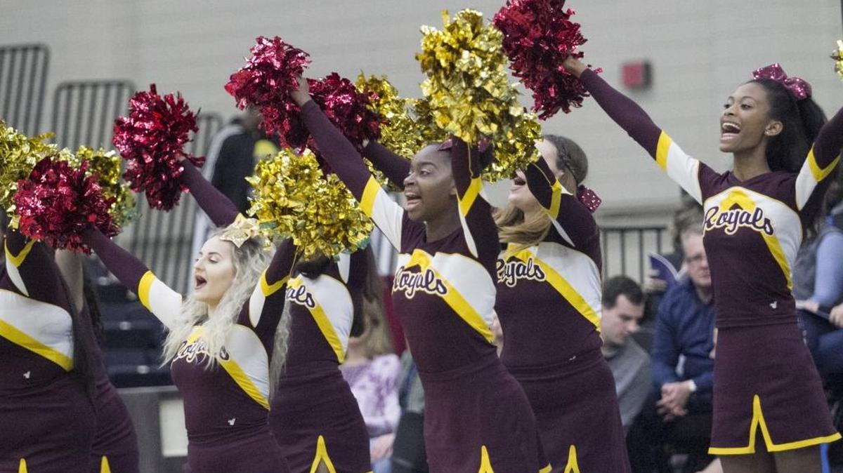 Christ the King brought cheerleaders to the Beach Ball Classic.