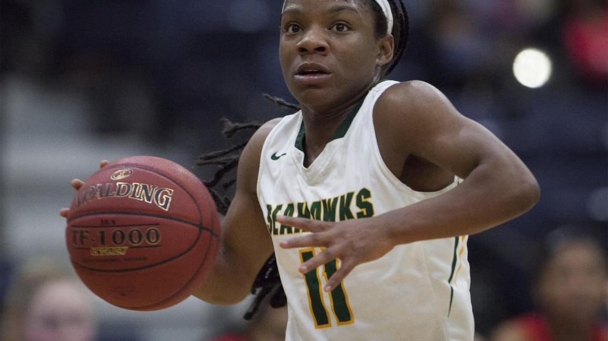 Myrtle Beach’s Keocia Walker is the area girls leader in assists per game.