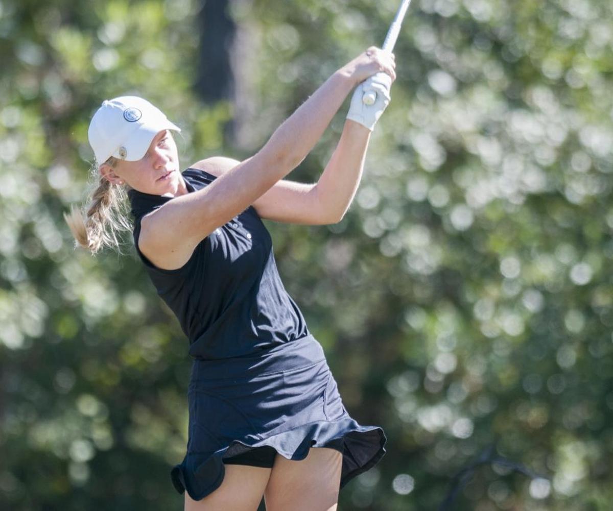 Smith Knaffle and her St. James teammates put on a show last week, beating North Myrtle Beach by 64 strokes.