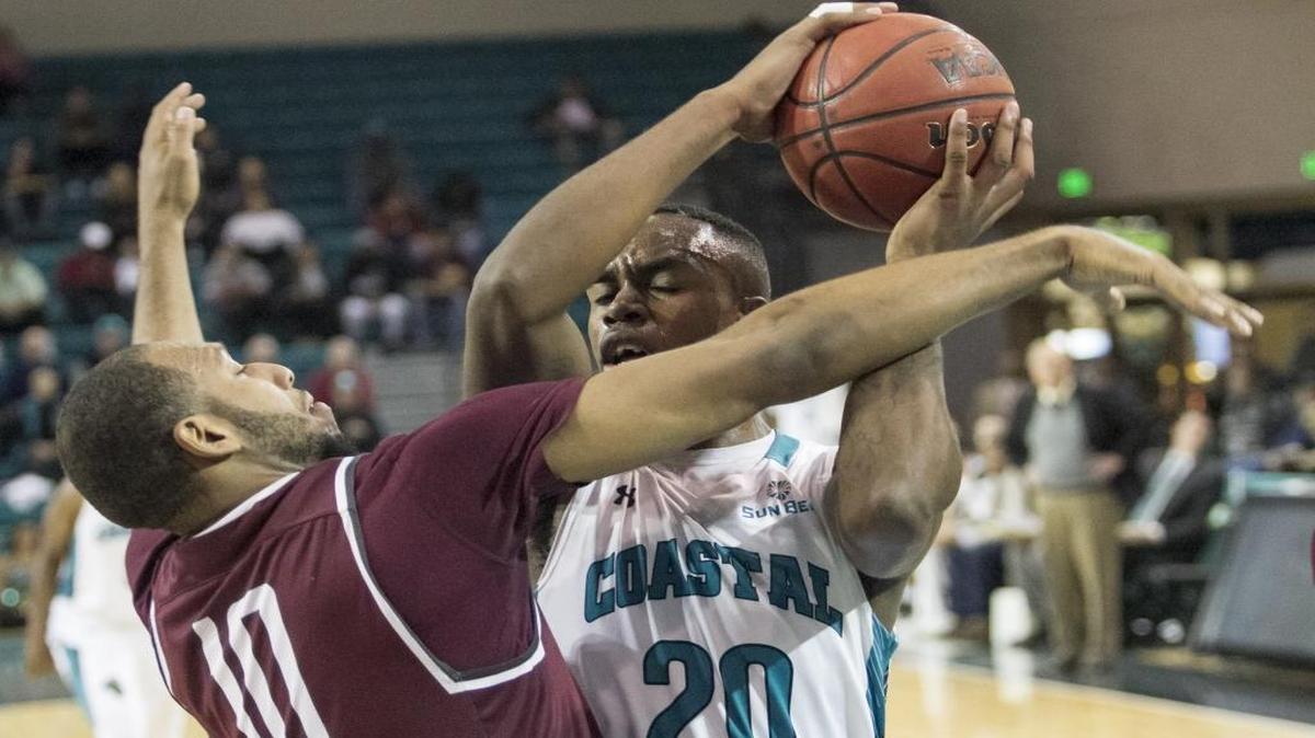 Coastal Carolina’s Demario Beck has been a force lately as he recorded back-to-back double-doubles, averaging 13.5 points and 13.5 rebounds in the two contests.