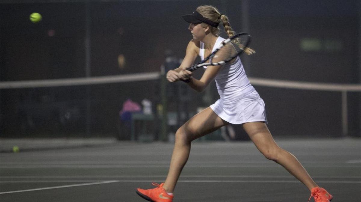 Myrtle Beach’s Emma Springs has one more match left in her career, taking part in this year’s girls tennis North-South All-Star activities.