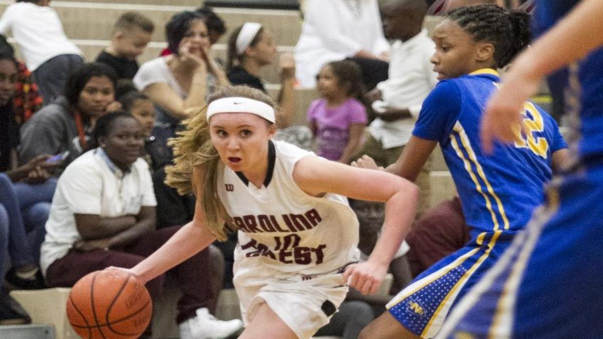 Carolina Forest’s Alexis Tomlin had 28 points and 21 rebounds against Sumter on Friday.