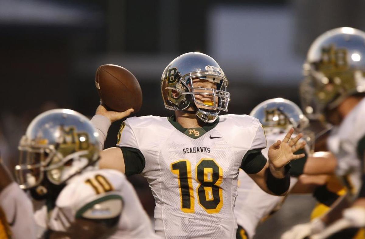 Despite an ankle injury earlier this season, Myrtle Beach quarterback Lawson Cribb came back to throw for more than 2,000 yards and 19 touchdowns for the Seahawks.