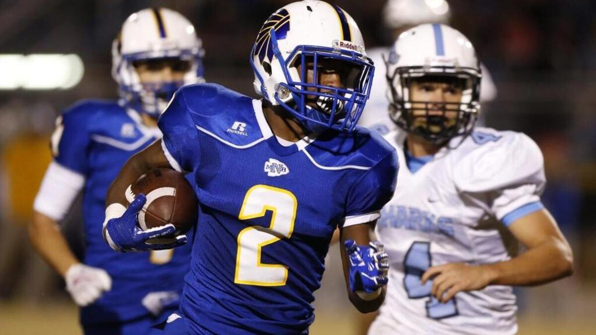 North Myrtle Beach wide receiver Tyler Gore finds room to run during a game earlier this season.