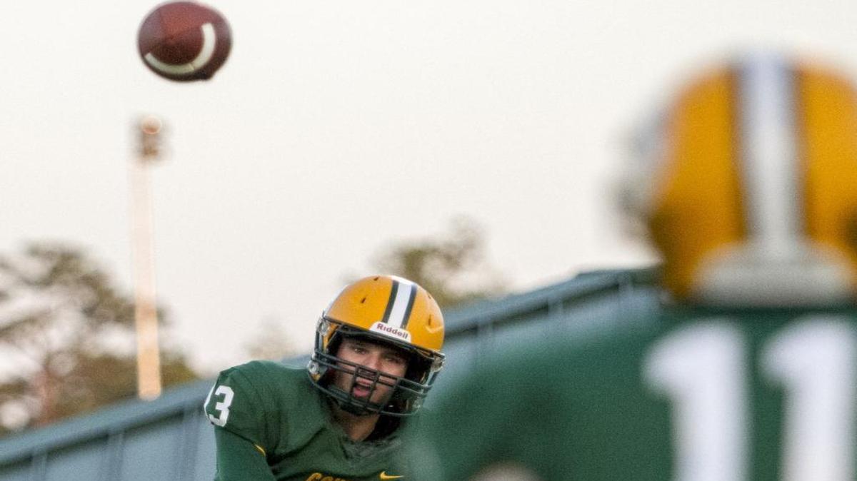 Conway quarterback Peyton Derrick (13) is responsible for the most touchdowns on the Grand Strand through the first four weeks of play with 11.