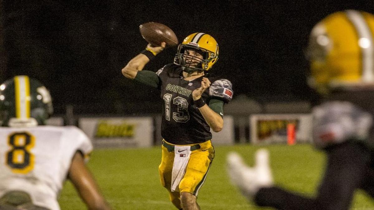Conway quarterback Peyton Derrick’s 15 touchdowns is tops among all high school football players on the Grand Strand.