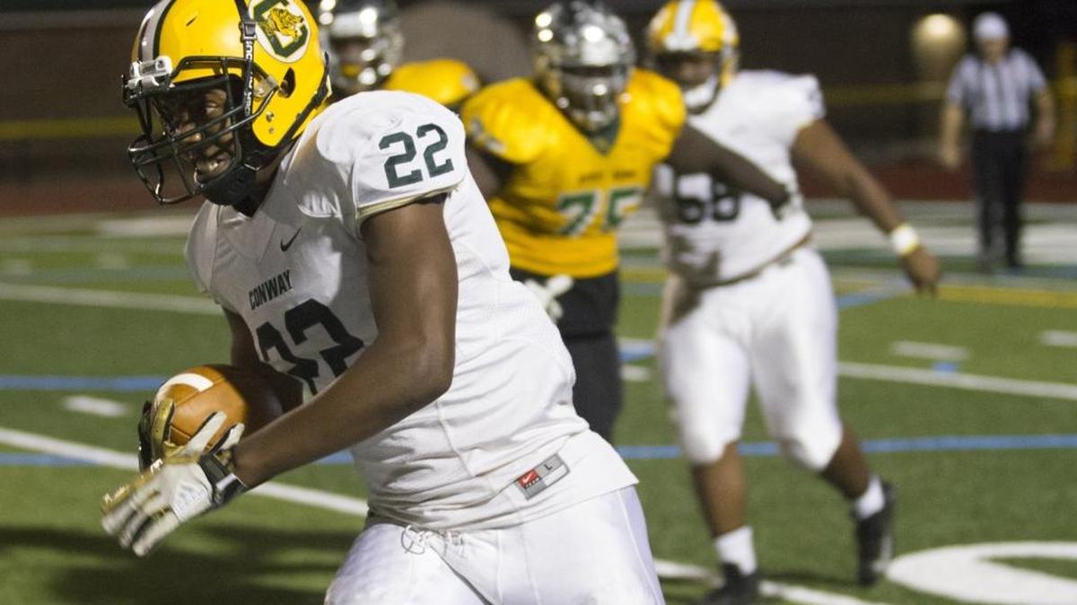 Conway running back Antonio Long finds room to run in a game earlier this season.