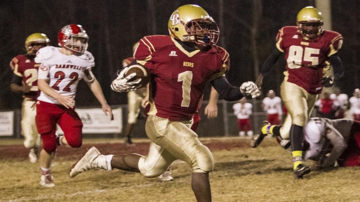 Carvers Bay’s Tyrek Reed finds running room against Barnwell last season.