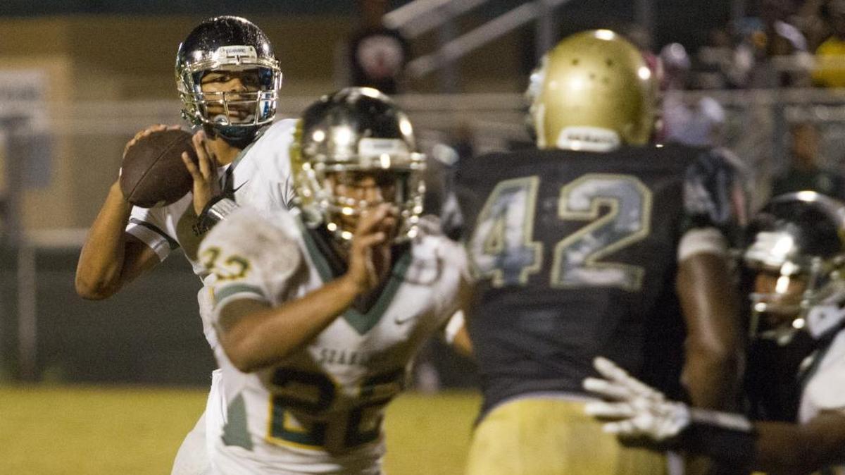 
Myrtle Beach’s Drayton Arnold moved into second in area passing yards this week.
