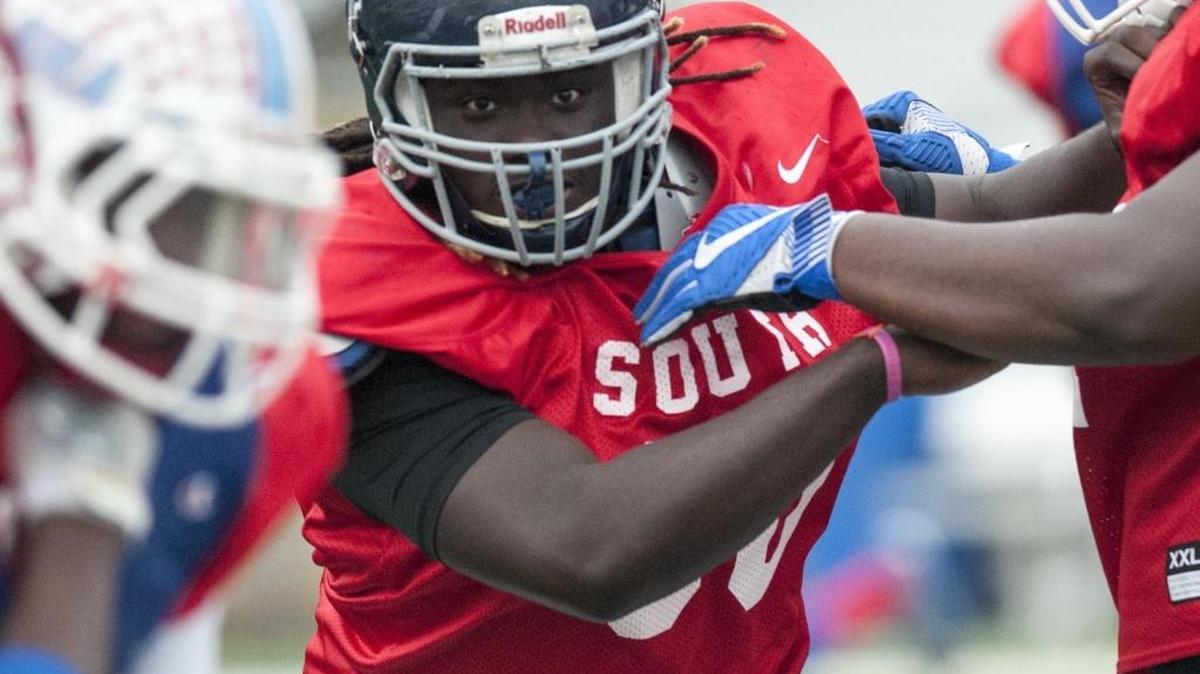 Georgetown defensive lineman Zaire Barron, a big role in the team’s success, saw time for the South squad in last week’s Touchstone Energy Cooperatives North-South Bowl.
