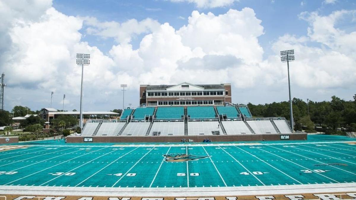 
Conway’s win over West Florence on Friday was played at Brooks Stadium at Coastal Carolina University.

