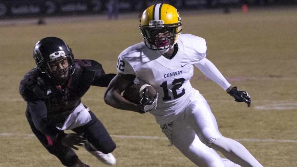 Conway wide receiver Darren Stanley finds room to run this past season against Carolina Forest.
