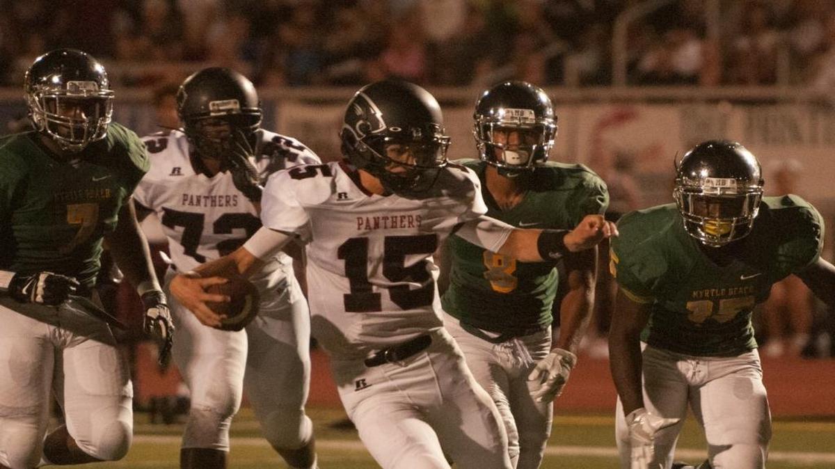 Carolina Forest quarterback Matt Beale will lead the Panthers into a big Region VI-5A tilt against Conway on Friday night.