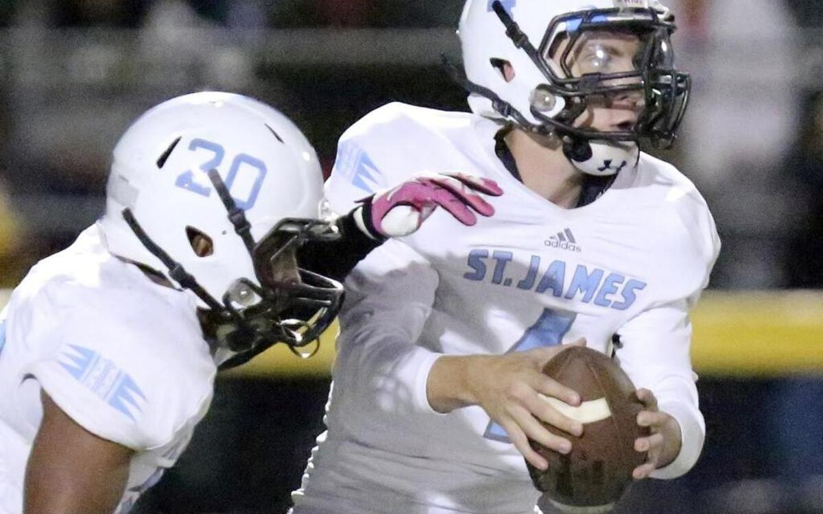 The backfield tandem of Zach Werba and Jay-Mion Pressley came up big for St. James on Friday night, helping the Sharks earn a historic playoff win at Marlboro County.