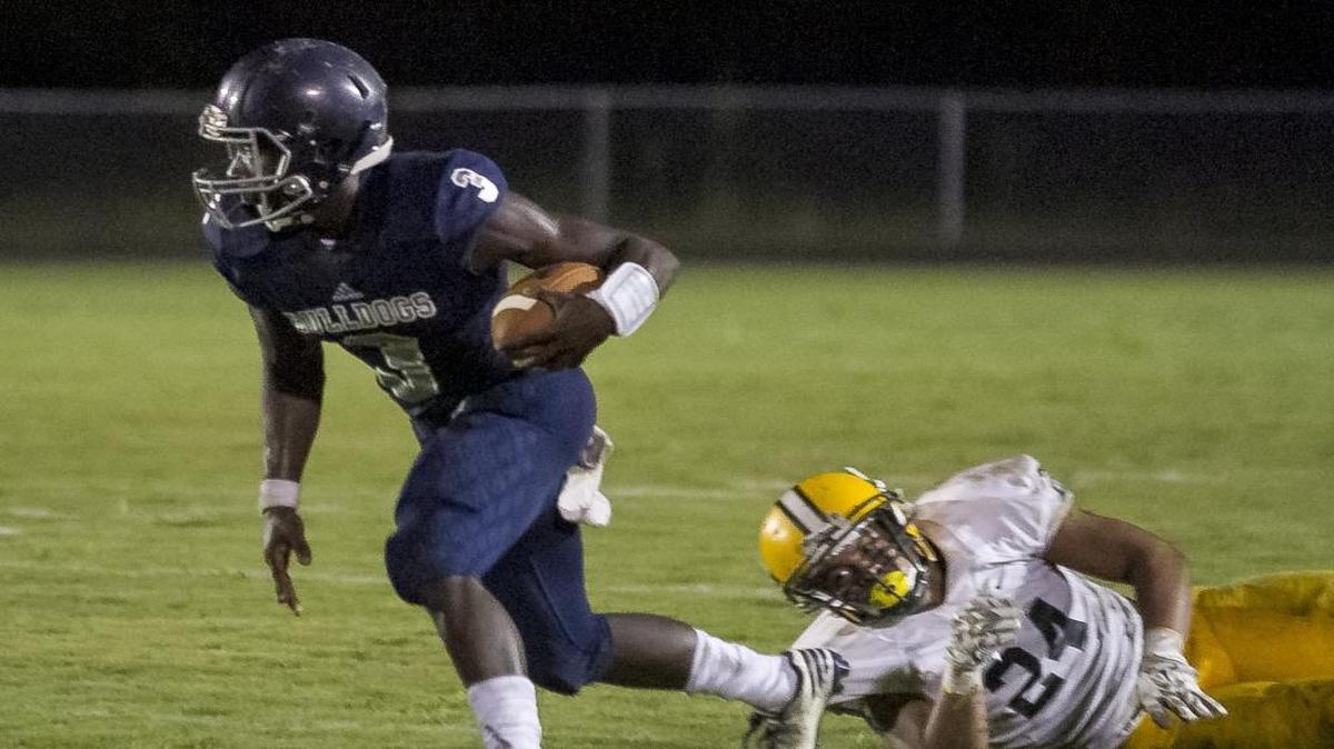Georgetown's Fred Taylor scored three touchdowns for the Bulldogs in a 49-47 win over Stratford on Thursday.