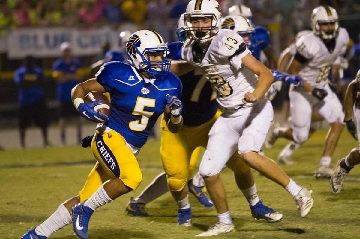 North Myrtle Beach running back T.J. Gore finds room to run this past Friday night in the Chiefs’ win over Socastee.