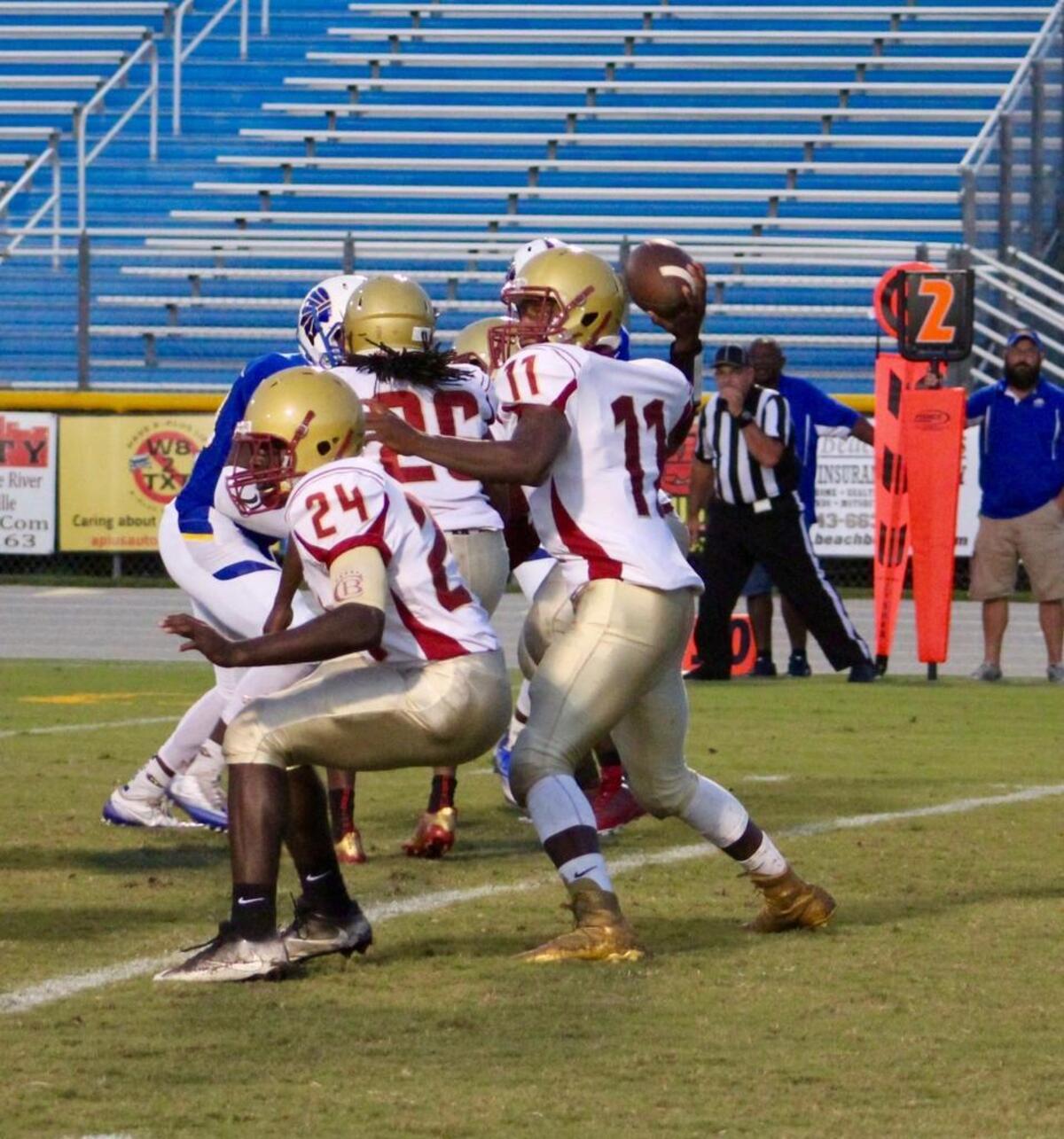 Carvers Bay quarterback Janaz Sumpter hopes to lead the Bears to their first Lower State final in four years on Friday night when they take on Bamberg-Ehrhardt.