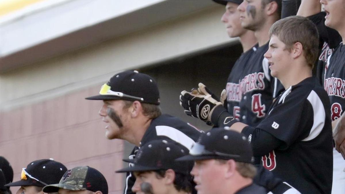 Carolina Forest players chatter in the dugout during a game. The Panthers were named the top team in Class AAAA on Thursday.