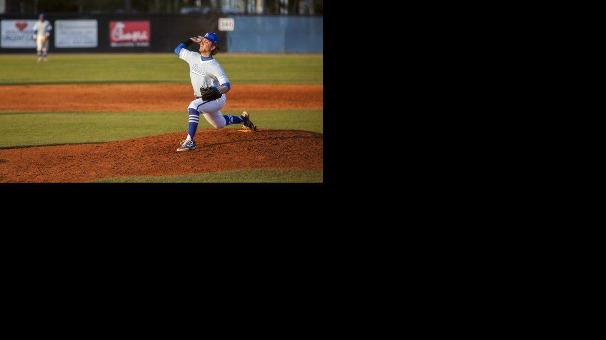 
St. James’ Dillon LeDuc pitched a no-hitter April 8 and helped the Sharks beat North Myrtle Beach 6-0.
