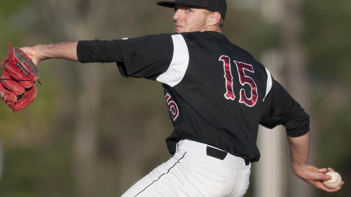 Jakob Frishmuth pitches earlier this season. The Panthers go into the playoffs as the top-ranked team in Class AAAA.
