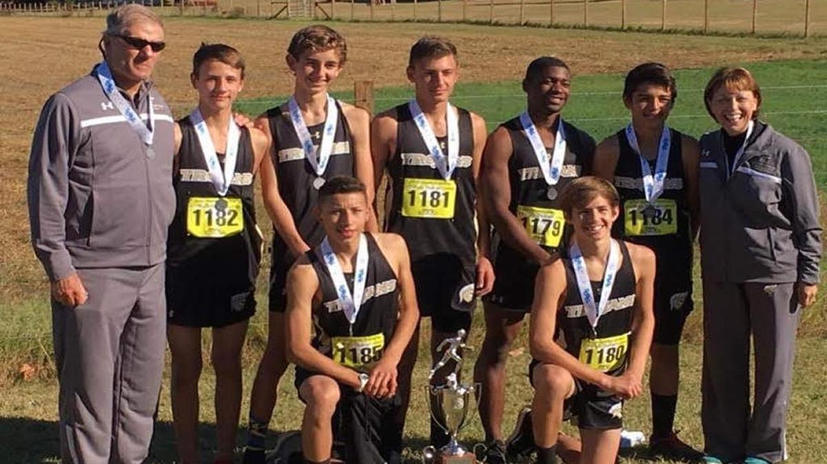The Green Sea Floyds boys cross country team finished second in Class A.