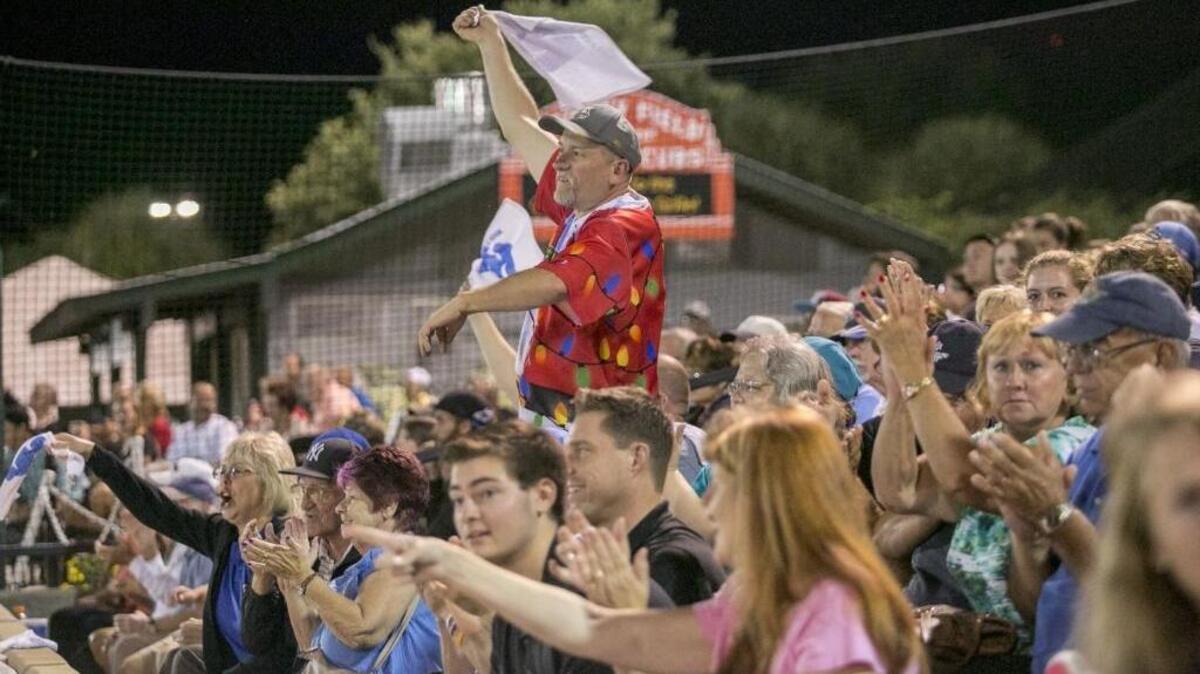 
Fans cheer on the Pelicans during the Mills Cup Championship Series.
