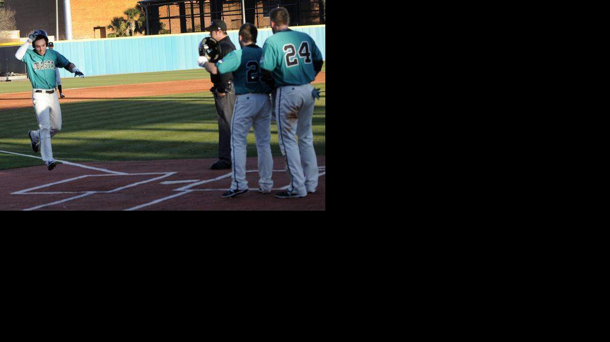 
Coastal Carolina short stop Michael Paez (left) is batting .469 (23-of-49) with 18 runs scored and 21 RBIs in his last 15 games.
