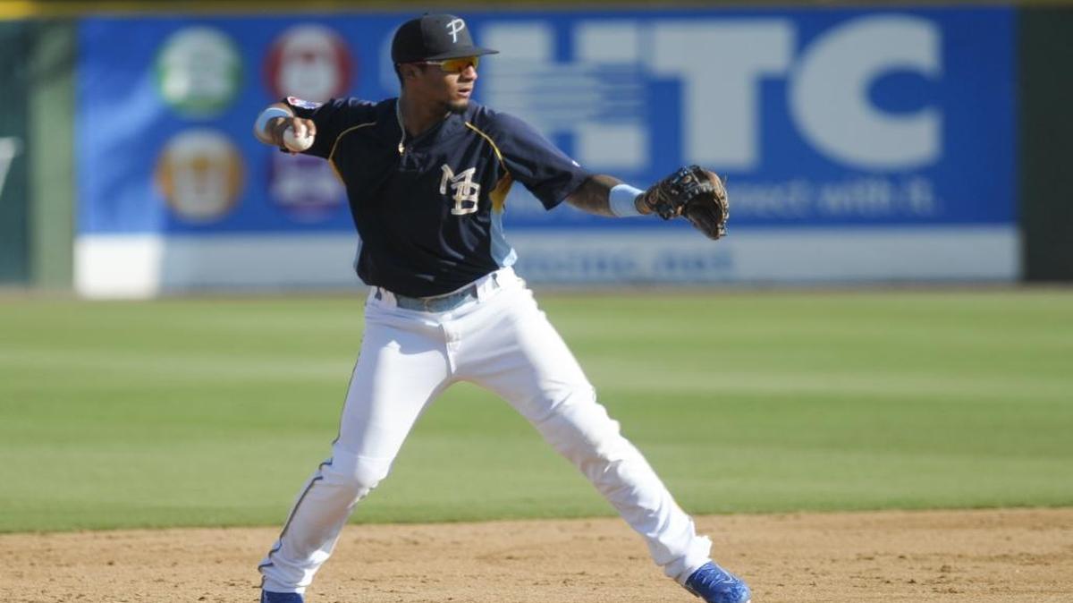 Myrtle Beach Pelicans shortstop Gleyber Torres is headed to the New York Yankees organization after a trade Monday that sent Aroldis Chapman to the Chicago Cubs.