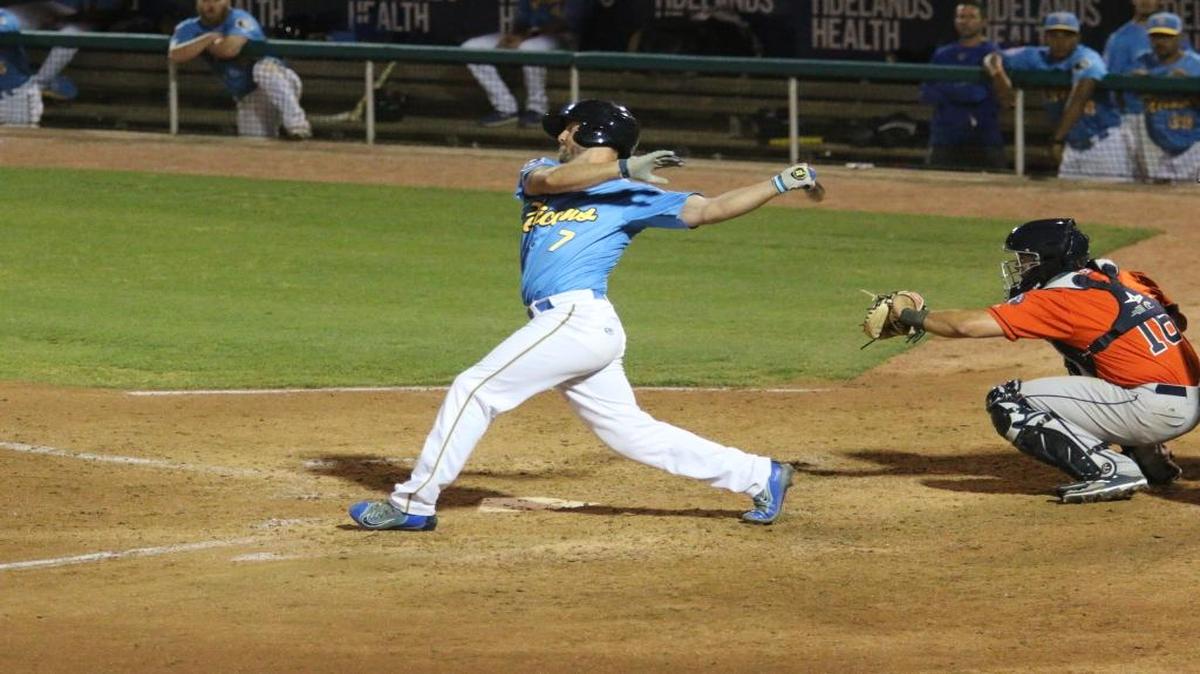Myrtle Beach’s Tyler Pearson hit a two-run home run Sunday.