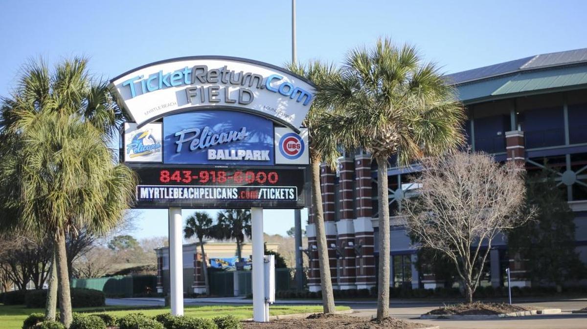 TicketReturn.com Field at Pelicans Ballpark in Myrtle Beach, SC.