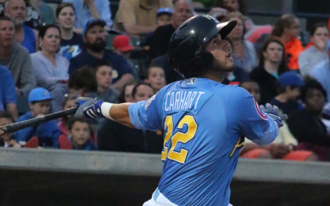
Myrtle Beach’s Ben Carhart hit two home runs Sunday.
