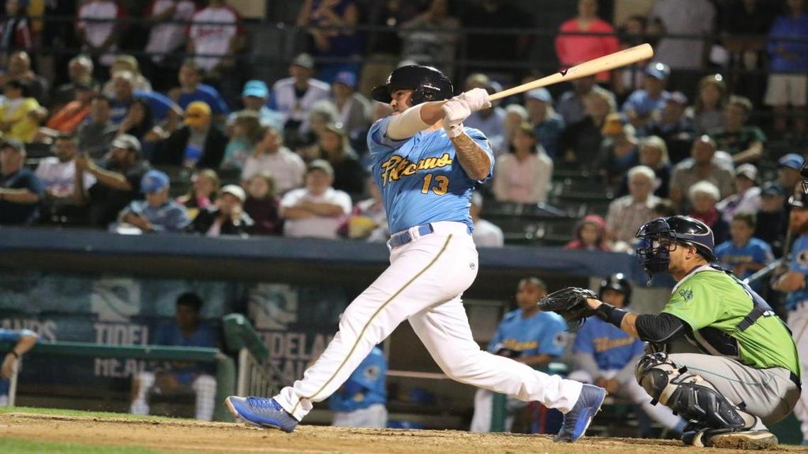 Alamo’s long balls help Myrtle Beach Pelicans rally past Frederick Keys
